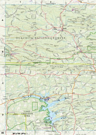 Arkansas Atlas & Gazetteer Page 86 Preview 1