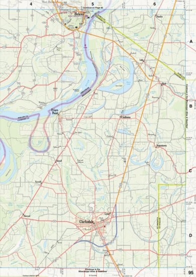 Arkansas Atlas & Gazetteer Page 95 Preview 1