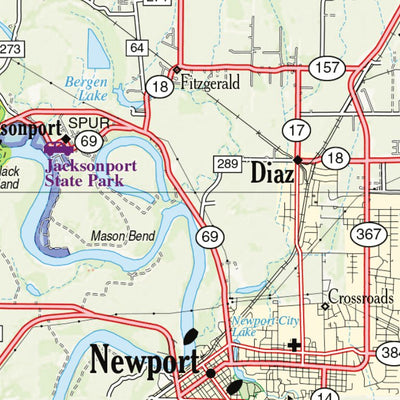 Arkansas Atlas & Gazetteer Page 51 Preview 3