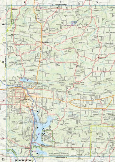 Arkansas Atlas & Gazetteer Page 62 Preview 1