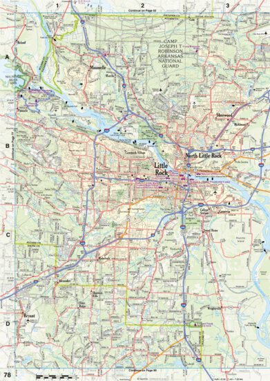 Arkansas Atlas & Gazetteer Page 78 Preview 1