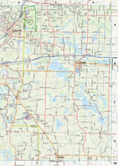 Arkansas Atlas & Gazetteer Page 79 Preview 1