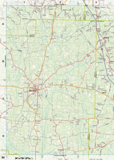 Arkansas Atlas & Gazetteer Page 90 Preview 1