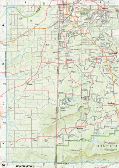 Arkansas Atlas & Gazetteer Page 56 Preview 1