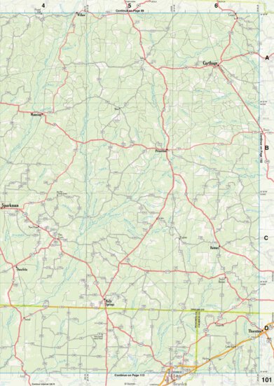 Arkansas Atlas & Gazetteer Page 101 Preview 1