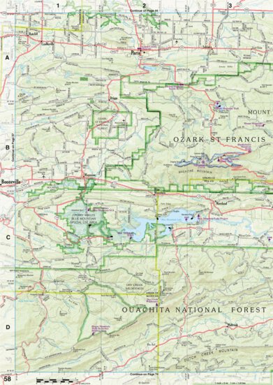 Arkansas Atlas & Gazetteer Page 58 Preview 1