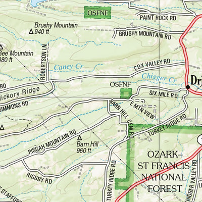 Arkansas Atlas & Gazetteer Page 58 Preview 3