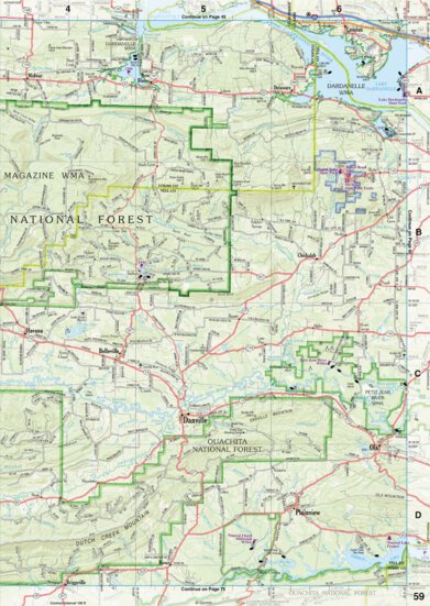 Arkansas Atlas & Gazetteer Page 59 Preview 1