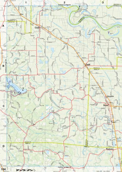 Arkansas Atlas & Gazetteer Page 104 Preview 1