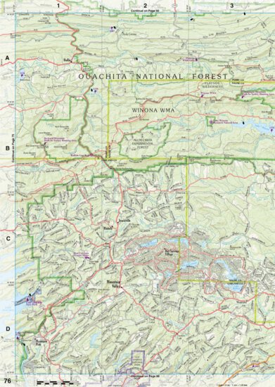 Arkansas Atlas & Gazetteer Page 76 Preview 1