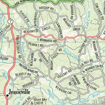 Arkansas Atlas & Gazetteer Page 76 Preview 2