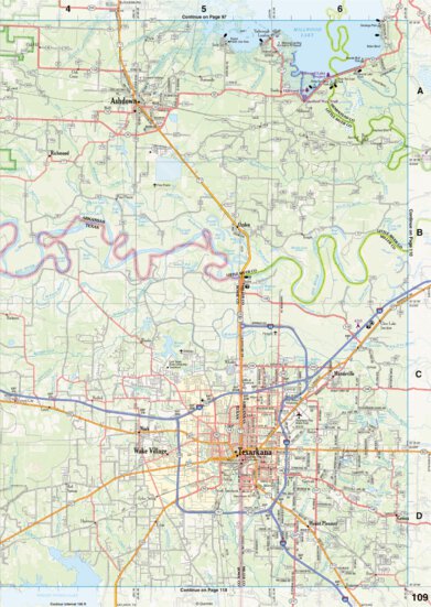 Arkansas Atlas & Gazetteer Page 109 Preview 1