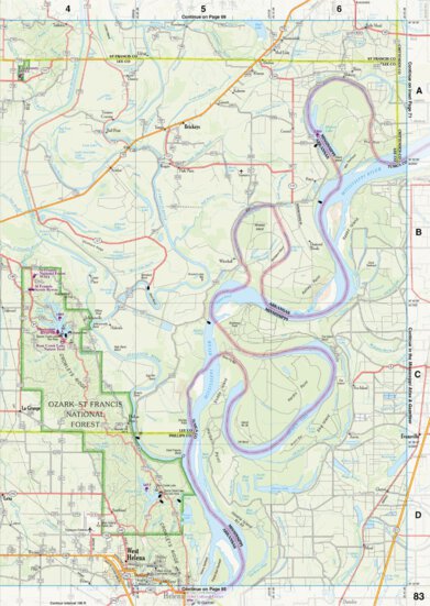 Arkansas Atlas & Gazetteer Page 83 Preview 1