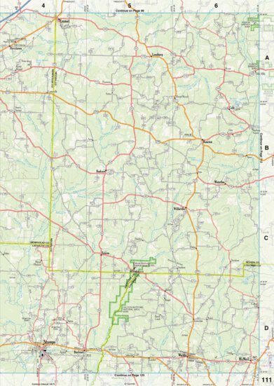 Arkansas Atlas & Gazetteer Page 111 Preview 1