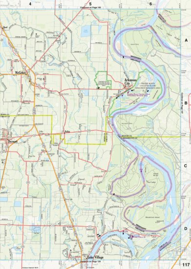 Arkansas Atlas & Gazetteer Page 117 Preview 1