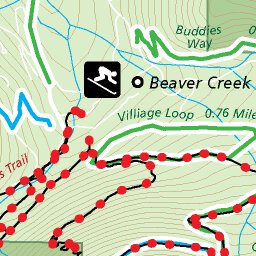Beaver Creek Mountain Trails Map - Hike Colorado - Bike Colorado Preview 3