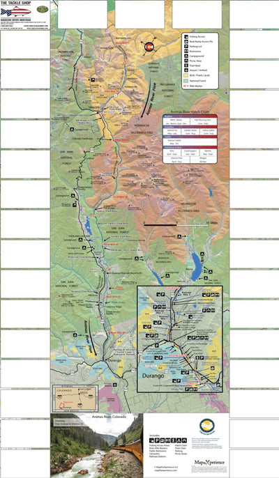 Animas River Colorado Fishing Map - Fish Colorado Preview 1