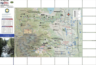 Cache la Poudre River & Big Thompson River Colorado Fishing Map - Fish Colorado Preview 1