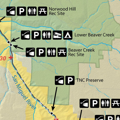 San Miguel River Colorado Fishing Map - Fish Colorado Preview 2