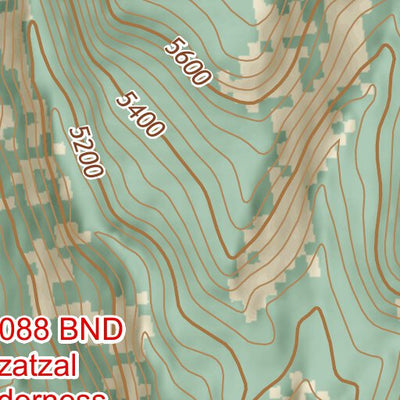 ANST Topo Map 25-3 Whiterock Mesa 3 Preview 3