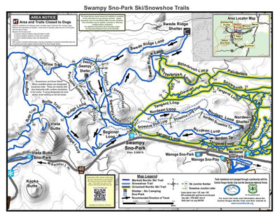 Deschutes NF - Swampy Sno-Park Ski/Snowshoe Trails Preview 1