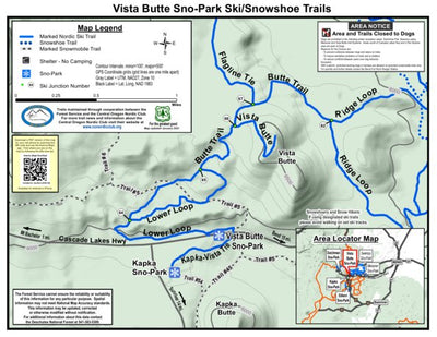 Deschutes NF - Vista Butte Sno-Park Ski/Snowshoe Trails Preview 1