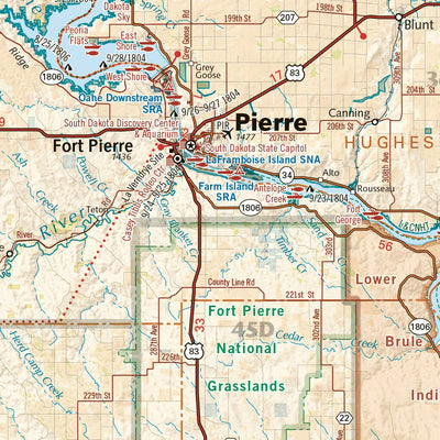 South Dakota Recreation Map Preview 2