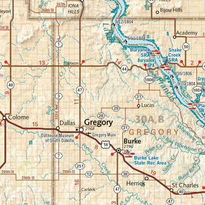 South Dakota Recreation Map Preview 3