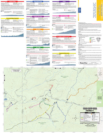 Trail Map #1, Gold Camp Area, Pikes Peak Region Series Preview 1