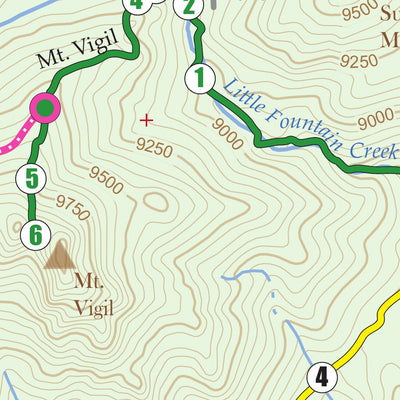 Trail Map #1, Gold Camp Area, Pikes Peak Region Series Preview 3