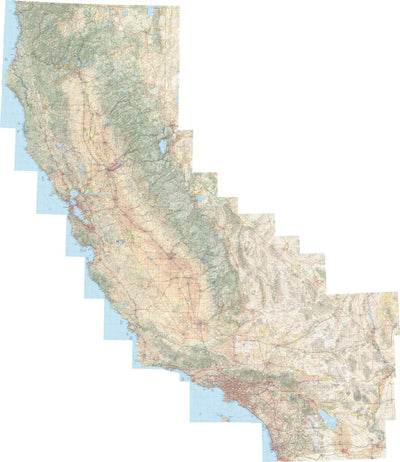 California Atlas Landscape Map Preview 1