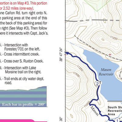 Trail Map#2, Gold Camp Area, Pikes Peak Region Series Preview 2