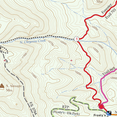 Trail Map#2, Gold Camp Area, Pikes Peak Region Series Preview 3