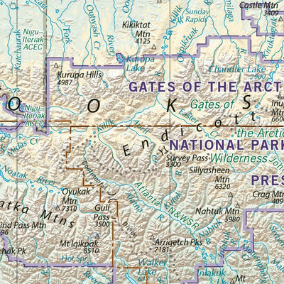 Alaska Atlas North Landscape Map Preview 2