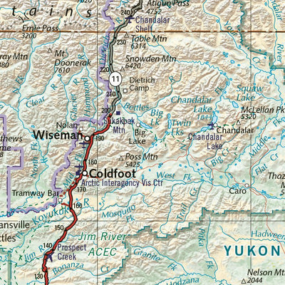Alaska Atlas North Landscape Map Preview 3