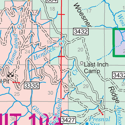 Idaho Panhandle National Forests - St. Joe National Forest Visitor Map 2018 Preview 2