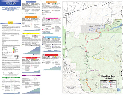 Trail Map #7, Pikes Peak Area, Pikes Peak Region Series Preview 1