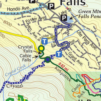 Trail Map#9, Pikes Peak Area, Pikes Peak Region Series Preview 3