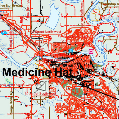 Rural Road Maps by GoTrekkers - Lethbridge SE 2021 Preview 3