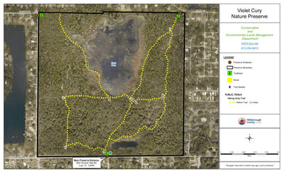 Violet Cury Nature Preserve Trail Map Preview 1