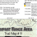 Trail Map# 11, Rampart Range Area, Pikes Peak Region Series Preview 2
