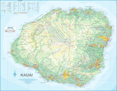 Kauai (Hawaii) 1:100,000 - ITMB Preview 1
