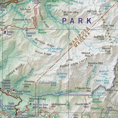Yosemite Region Map Preview 2