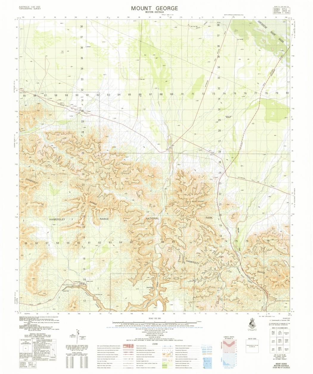 Mount George (2653-3) Map by Geoscience Australia | Avenza Maps