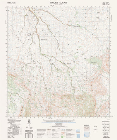 Edgar Ranges Map Mount Edgar (2955-3) Map by Geoscience Australia | Avenza Maps