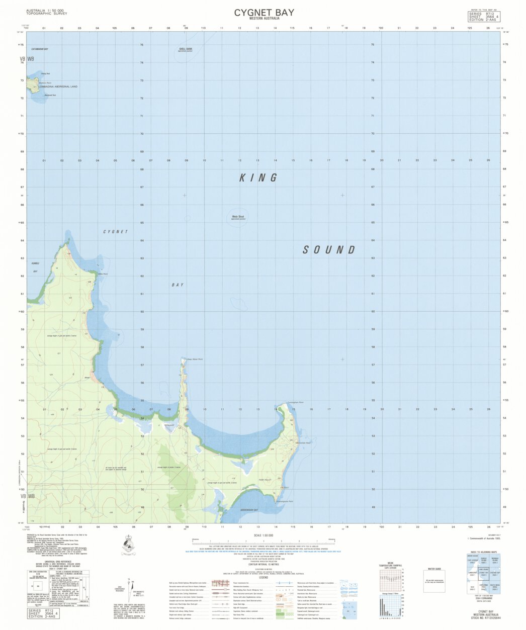 Cygnet Bay (3564-4) Map by Geoscience Australia | Avenza Maps