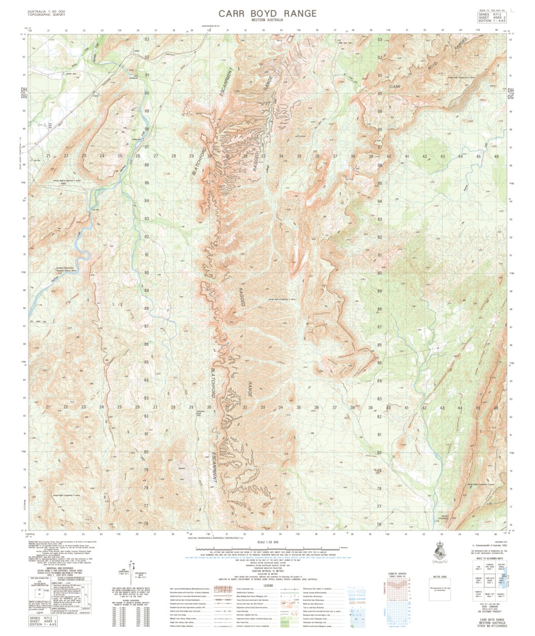 Carr Boyd Range (4565-2) Map by Geoscience Australia | Avenza Maps