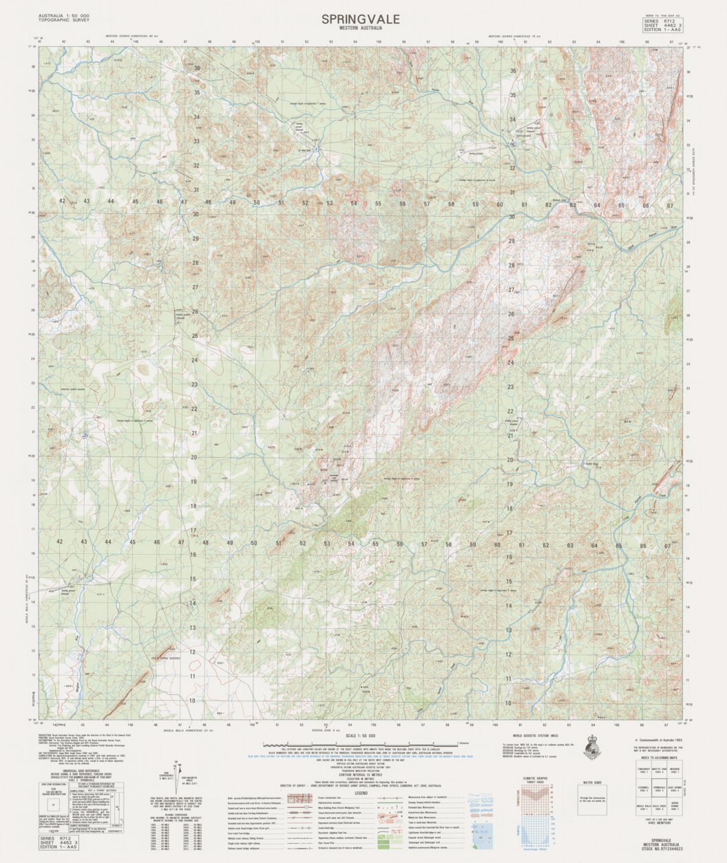 Springvale (4462-3) Map by Geoscience Australia | Avenza Maps