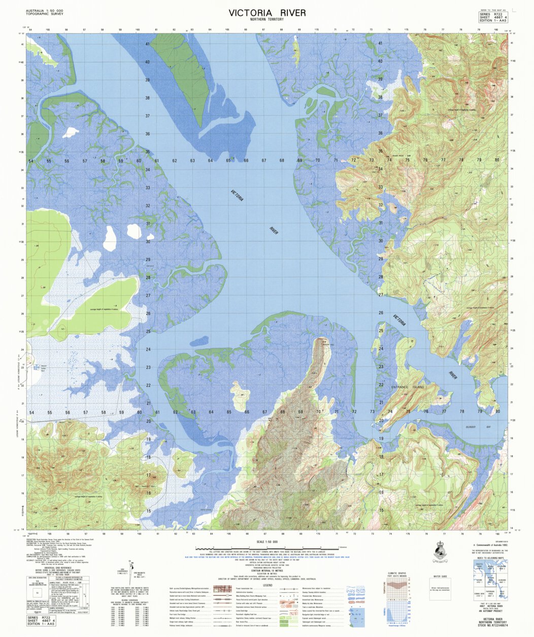Victoria River (4867-4) Map by Geoscience Australia | Avenza Maps