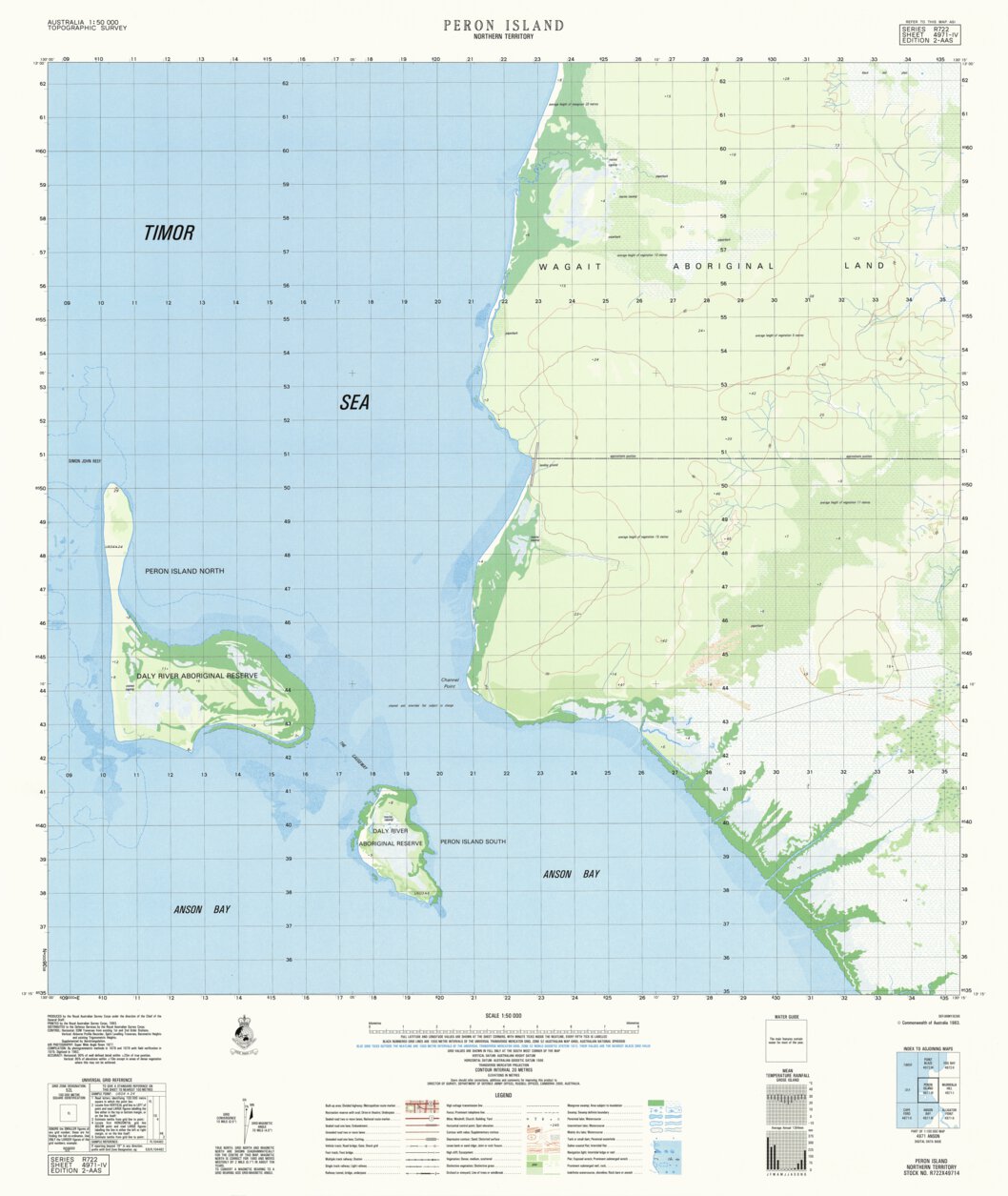 Peron Island (4971-4) Map by Geoscience Australia | Avenza Maps